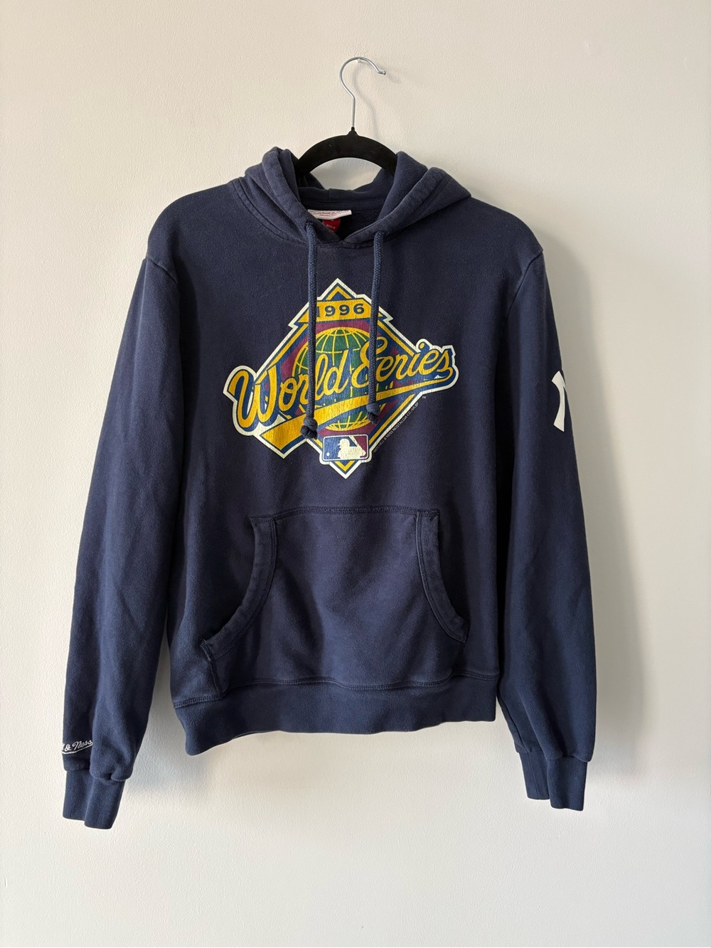 New York Yankees 1996 World Series Mitchell & Ness Navy MLB Graphic Hoodie Small